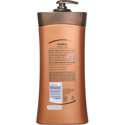 Lichid Hidratant pentru Corp, Vaseline, Total Moisture Cocoa Radiant, 600ml, cu Pompă