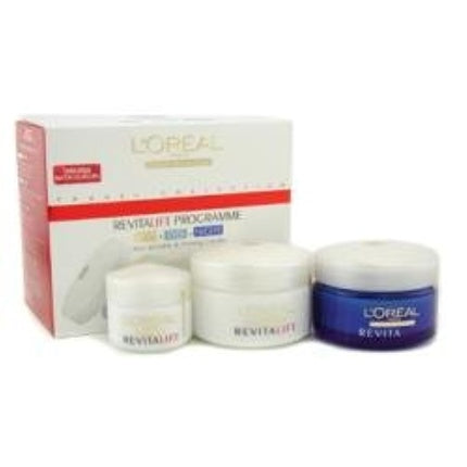 Set Îngrijire Ten, L'Oréal Paris Revitalift, alb/roșu