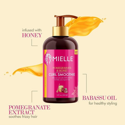 Cremă pentru bucle, Mielle Organics, rodie și miere, 355ml