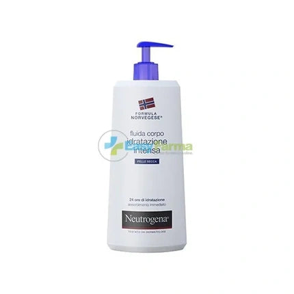 Neutrogena Fluid pentru Corp, Hidratare Intensă, 400 ml, Alb cu Pompă Albastră
