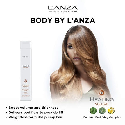 Șampon L'Anza Healing Volume, 300ml, Complex de Bambus și Keratină pentru Volum
