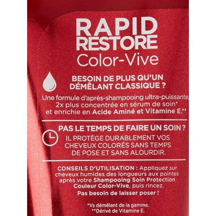 Condiționator intensiv pentru păr colorat, L'Oréal Paris, Elseve Color-Vive Rapid Restore, 180 ml