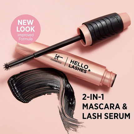 Mascara It Cosmetics Hello Lashes+, negru, 8 ml