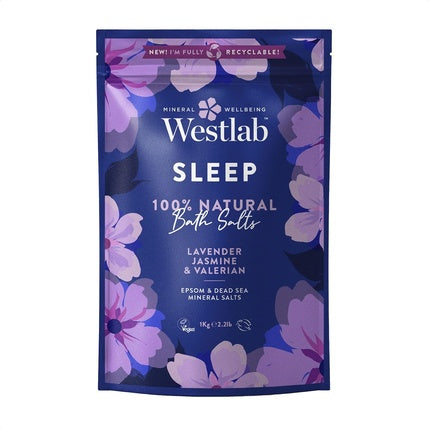 Sare de baie, Westlab, Sleep, lavandă, 1kg