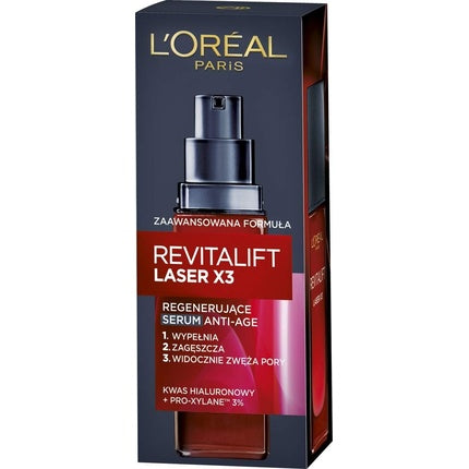 Ser anti-îmbătrânire, L'Oréal, Revitalift Laser X3, 30ml