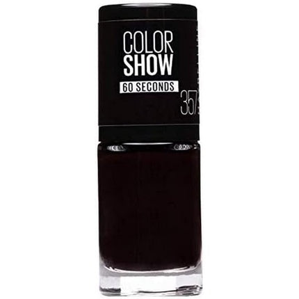 Lac de unghii Maybelline New York Colour Show 7ml 357 Burgundy Kiss