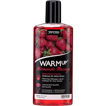 Ulei masaj Joydivision WARMup, căpșuni, 150ml