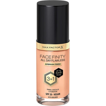 Fond de ten lichid, Max Factor, Facefinity All Day Flawless 3 in 1, SPF 20, 30ml