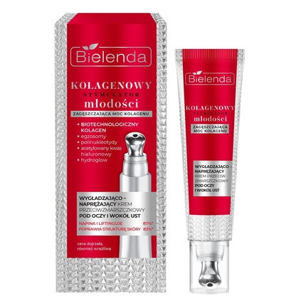 Cremă pentru ochi Bielenda Collagen Youth Stimulator Anti-Wrinkle, 15ml