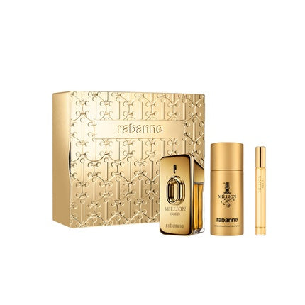 Set Parfum Paco Rabanne 1 Million Gold, 50ml + Deodorant Spray 150ml + Vaporizator 10ml