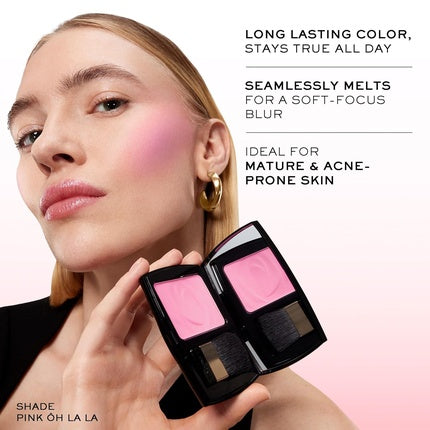 Lancôme Blush Subtil Oil-Free Silky Makeup Powder Long-Wear Face Blush, Pink Oh La La, roz
