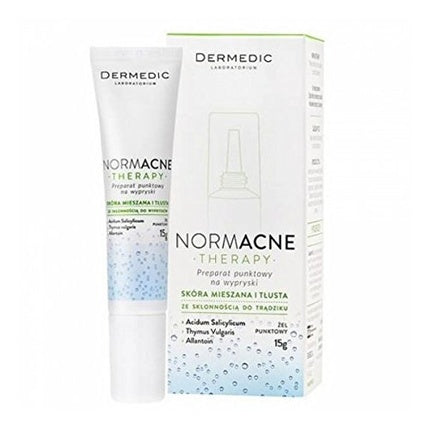 Gel punctual Normacne Therapy, Dermedic, pentru ten mixt și gras, 15ml