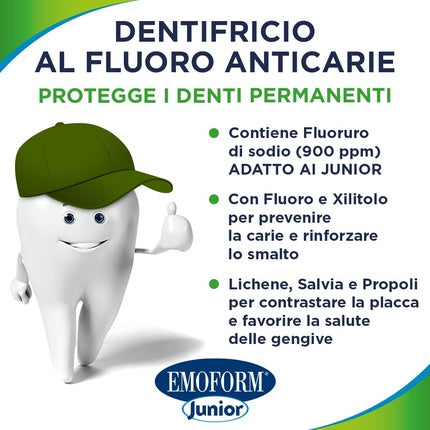 Pasta de dinți, Emoform, Junior, mentă, 75ml