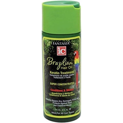 Ser păr Fantasia Brazilian Hair Oil Keratin Treatment, 171ml, sticlă verde