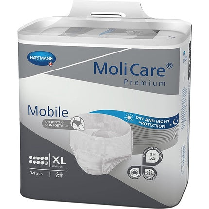 Pachet scutece HARTMANN MOLICARE PREMIUM MOBILE XL, 10 bucăți, alb