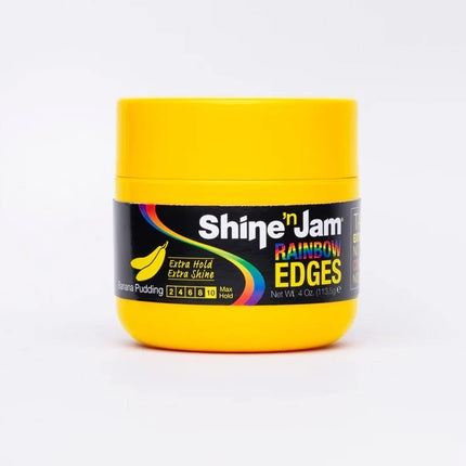 Gel păr Shine 'N Jam, Rainbow Edges, Banana Pudding, 4oz