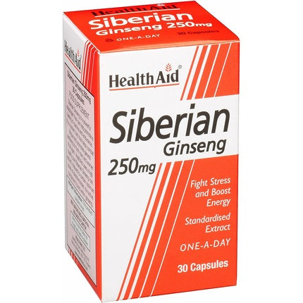 Supliment HealthAid, Ginseng Siberian, 250mg, 30 capsule