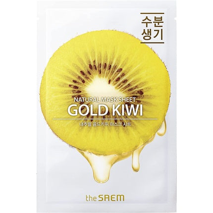 Masca Facială Subțire The Saem Natural Gold Kiwi, Hidratantă, 21ml