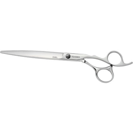 Tondeo Earl Offset Hairdressing Scissors, 7 Inch, Argintiu, Oțel Inoxidabil