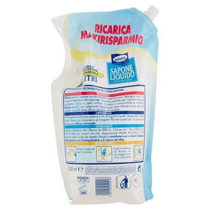 Săpun lichid, Mil Mil Nutritiv, refill 2.0 Litri