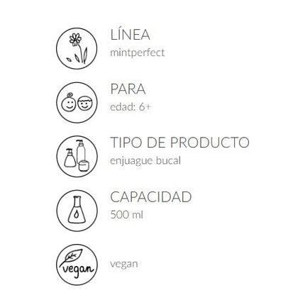 Apa de gură Ziaja Mintperfect, alb, 500 ml