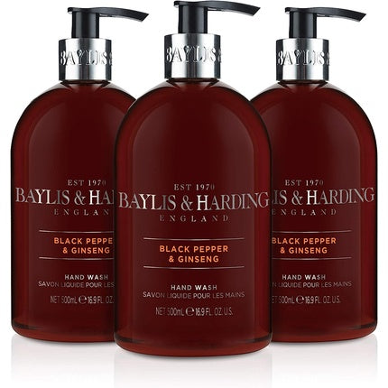 Săpun lichid, Baylis & Harding, Black Pepper și Ginseng, 500ml