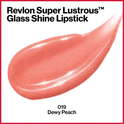 Ruj Revlon Super Lustrous Glass Shine 019 Dewy Peach