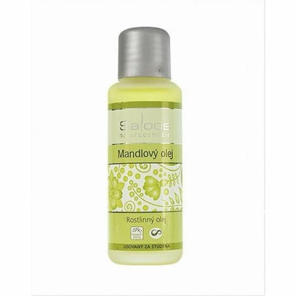Ulei de migdale presat la rece Saloos, 50ml, sticlă transparentă cu capac gri
