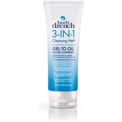 Gel de curățare facială 3-in-1 Body Drench, gel-to-oil, 85g