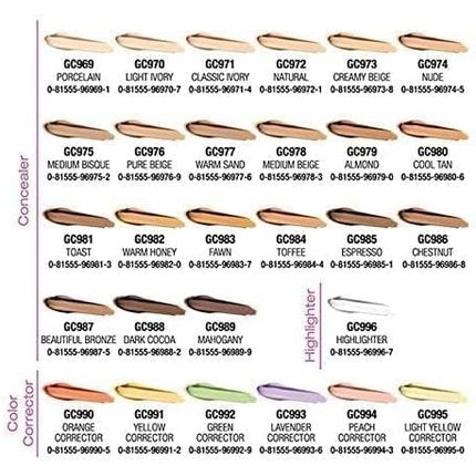 LA Girl Pro Conceal HD High Definition Concealer, GC996 Highlighter, 7.9g