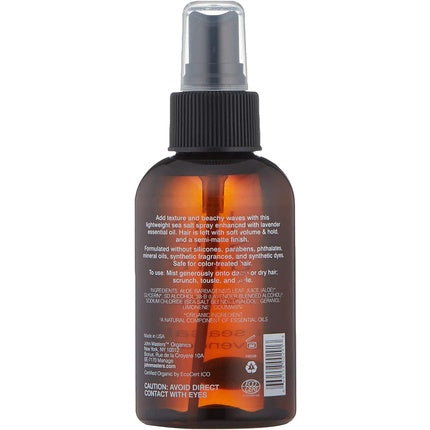 Spray styling, John Masters Organics, Sea Salt, lavandă