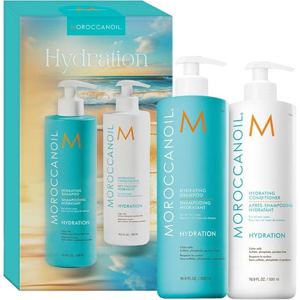 Moroccanoil Set Parafacere, Șampon și Balsam Hidratant, 500 ml + 250 ml