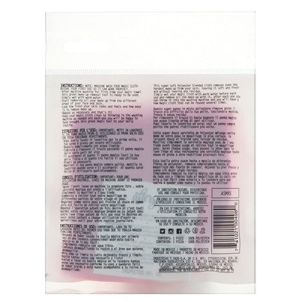 Cârpă demachiantă reutilizabilă Afterspa Magic Makeup Remover Mini roz