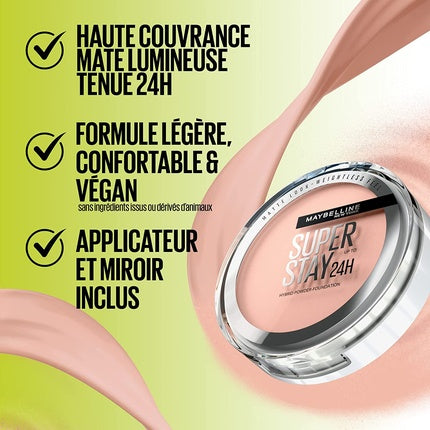Pudră compactă, Maybelline New York, SuperStay 24H, 9g