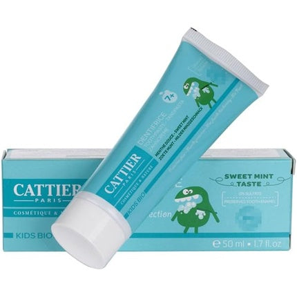 Pastă de dinți organică Cattier pentru copii 7 ani+, mentă, 50ml
