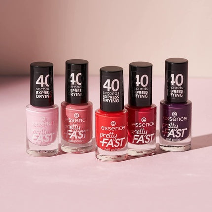 Lac de unghii Essence, pretty FAST, 5ml, roșu