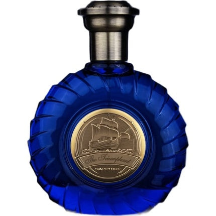 Parfum Emir The Triumphant Sapphire, sticlă rotundă albastră, capac metalic