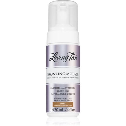 Loving Tan Bronzing Mousse Dark, mousse de bronzare instantanee, 120 ml