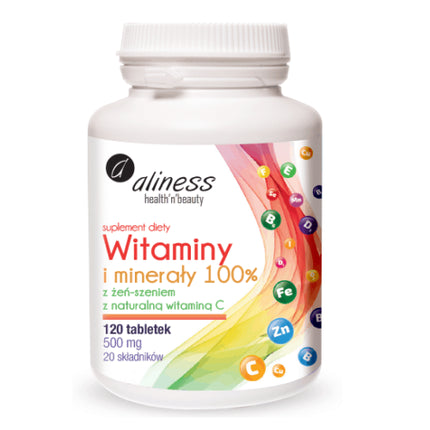 Vitamine și Minerale, Aliness Health of the Body, 120 Tablete