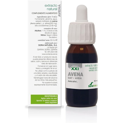 Extract lichid, Soria Natural, Avena, 50 ml