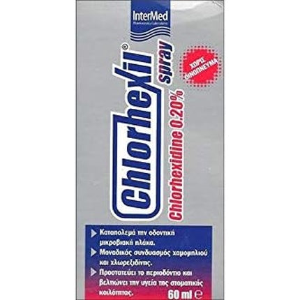 Spray bucal Intermed Chlorhexil Spray 0.20%, 60ml, fără alcool