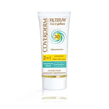 Cremă protecție solară, Farmecco, Filteray Face Plus SPF30, alb, 50ml
