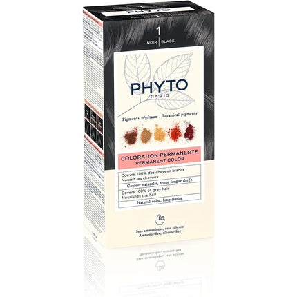 Vopsea de păr, Phyto, permanentă, negru