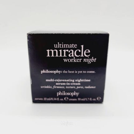 Cremă noapte, Philosophy, Ultimate Miracle Worker, 50 ml, negru