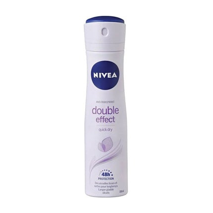 Nivea Deodorant Spray Double Effect, 150ml, albastru, alb