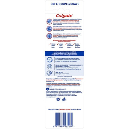 Periuță de dinți Colgate Zig Zag, Soft, 3 bucăți (roz, albastru, alb)
