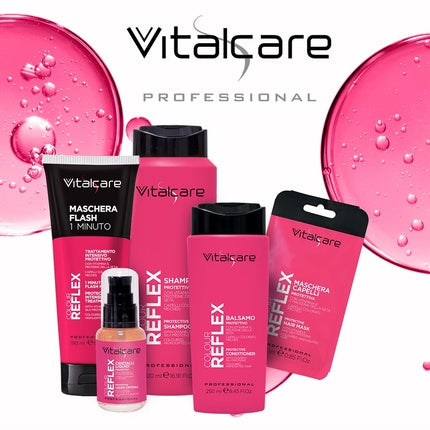 Masca păr, Vitalcare, Colour Reflex, 190ml, roz