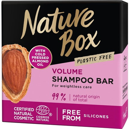 Săpun Șampon Nature Box, Cold-Pressed Almond Oil, Fără Silicon