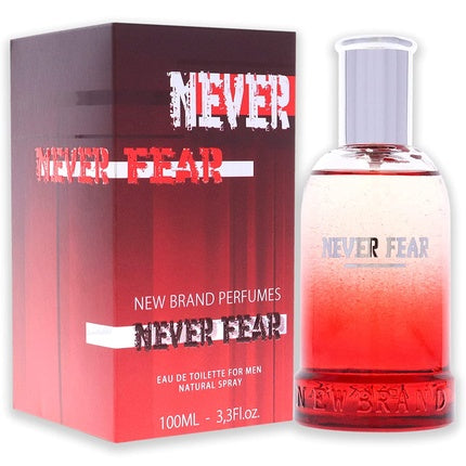 Perfumă pentru bărbați, New Brand Perfumes, Never Fear EDT, 100 ml, roșu