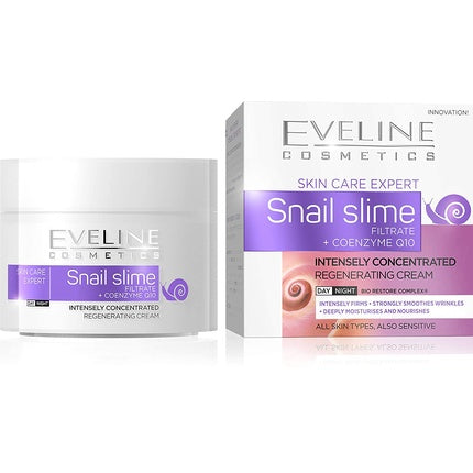 Cremă facială de regenerare cu filtrat de melc, Eveline Cosmetics, 50ml